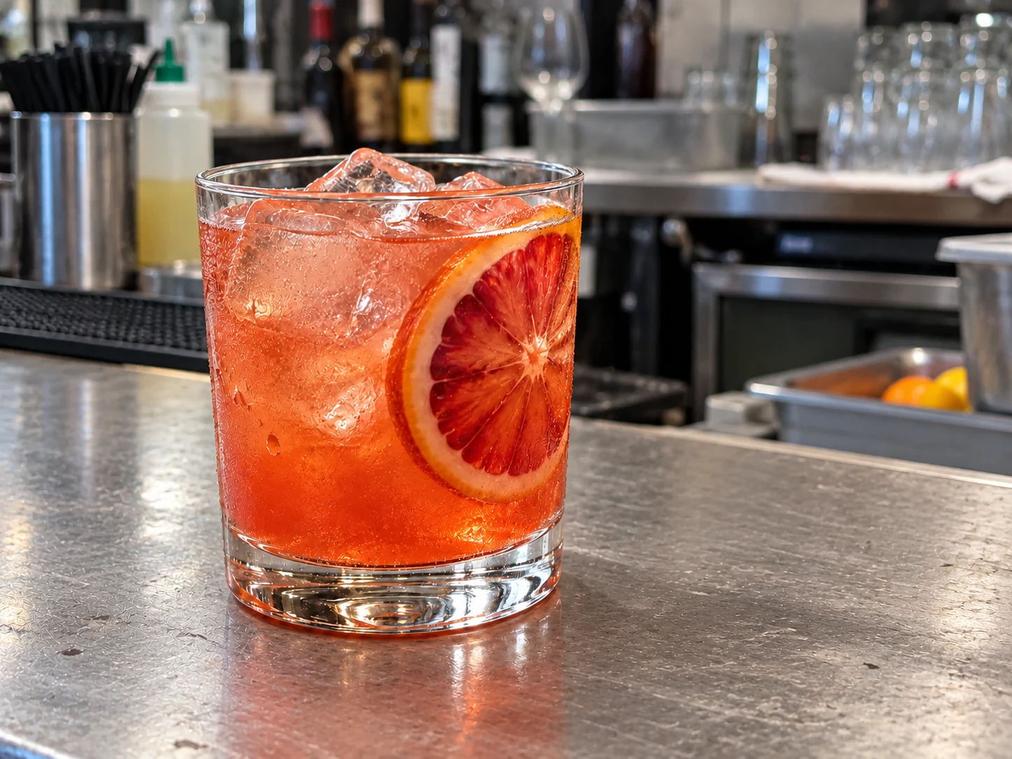 Blood-orange spritz with citrus garnish — illustrative photo before styling